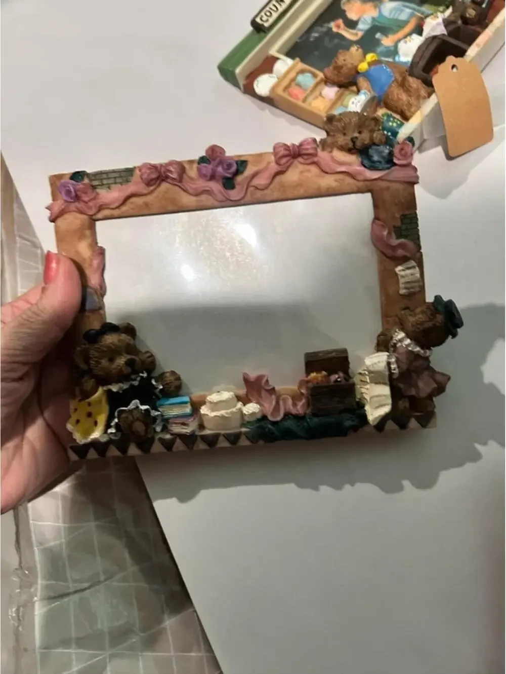Bear photo frames pictures set of 2
